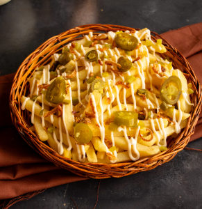 GARLIC MAYO LOADED FRIES